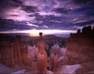 Thor's Hammer at sunrise, Bryce Canyon National Park. Photo: National Park Service
