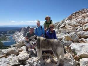My family, with our malamute Chilkoot, atop Wyoming's Medicine Bow Peak earlier this month