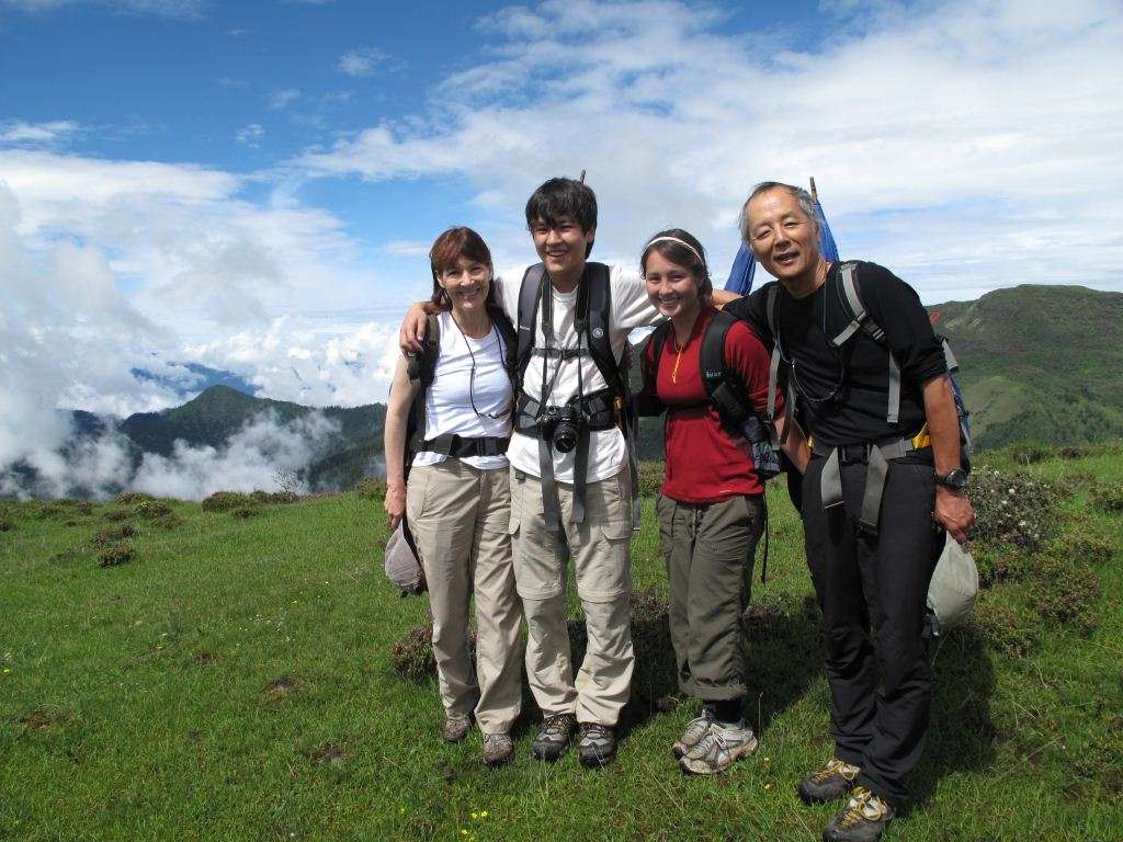 A family with teens traveling in Bhutan
