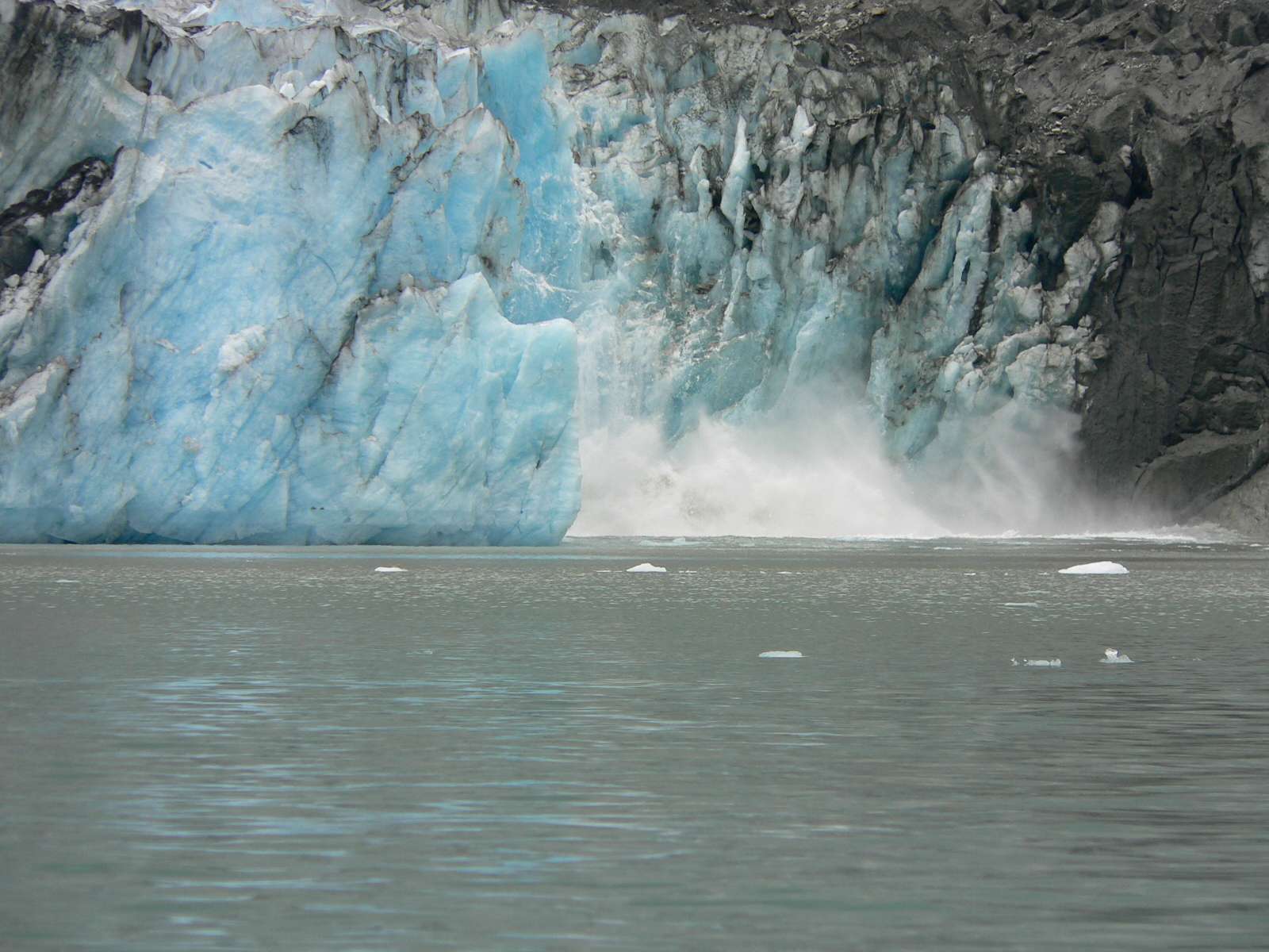 Calving glacier in Alaska