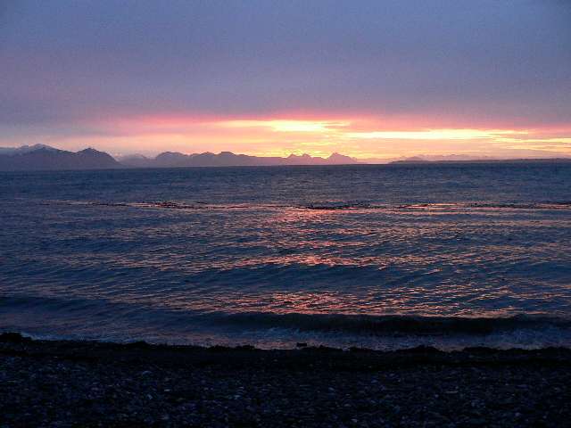 Sunset in Glacier Bay National Park, Alaska