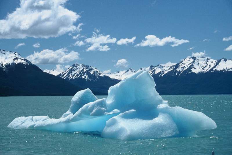 An ice block that broke off the Perito Moreno Glacier in Los Glaciares National Park, Santa Cruz Province, Patagonia, Argentina. © Nathalie Riacheter/WWF-Canon