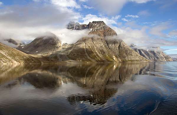 Greenland brown mountain