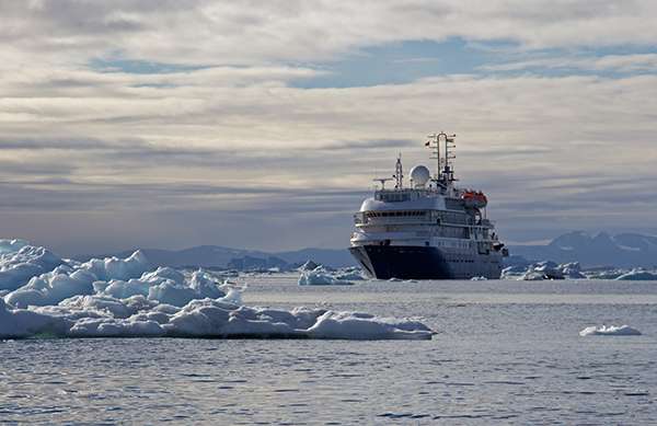 The “Sea Spirit” was a ship I was familiar with—she had taken me to Greenland, too. ©Candice Gaukel Andrews