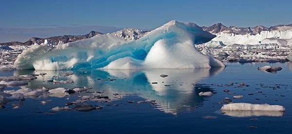 Icebergs that drift into warmer waters eventually melt. Scientists estimate the lifespan of an iceberg, from first snowfall on a glacier to final melting in the ocean, to be as long as 3,000 years. ©Candice Gaukel Andrews