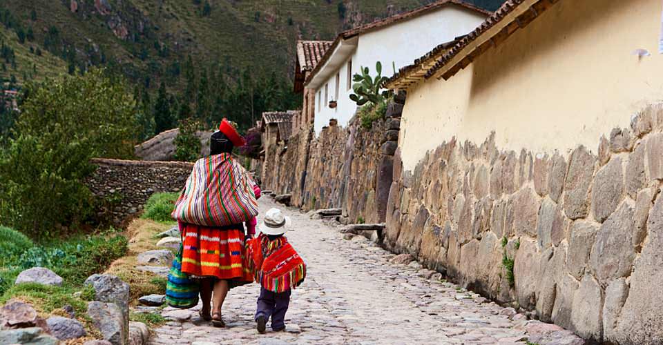 Peruvian woman with her baby, The Sacred Valley, Cuzco