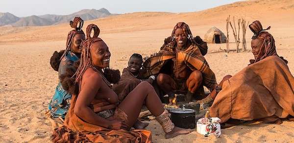 Women of the Himba tribe in Namibia. 