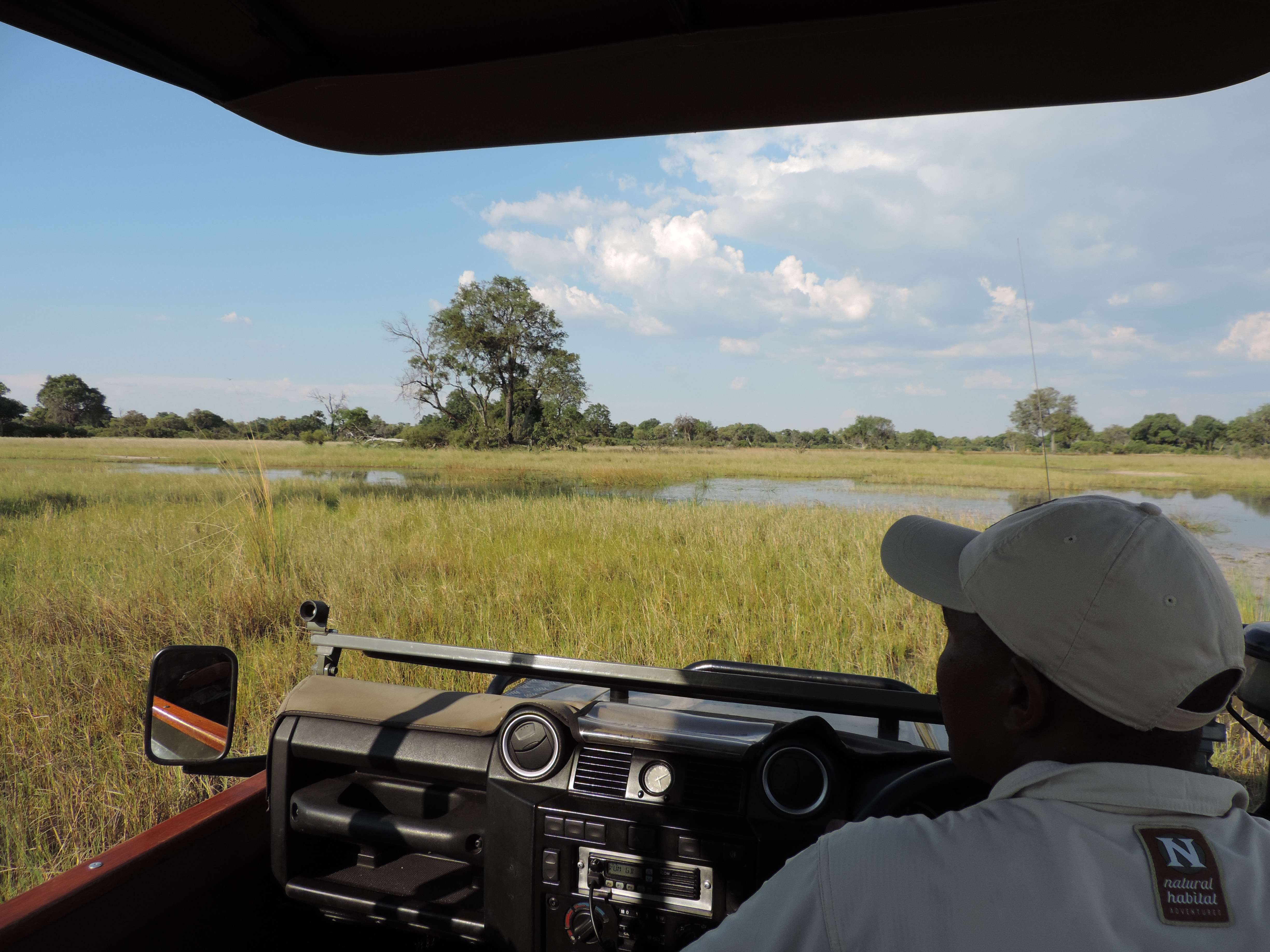 Sometimes your jeep is the only sign of human life for miles around during the green season, which really allows you to connect with nature in a very intimate way. © Deborah Ackerman/WWF-US