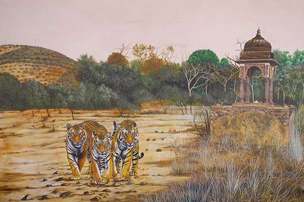 India Tigers Mural