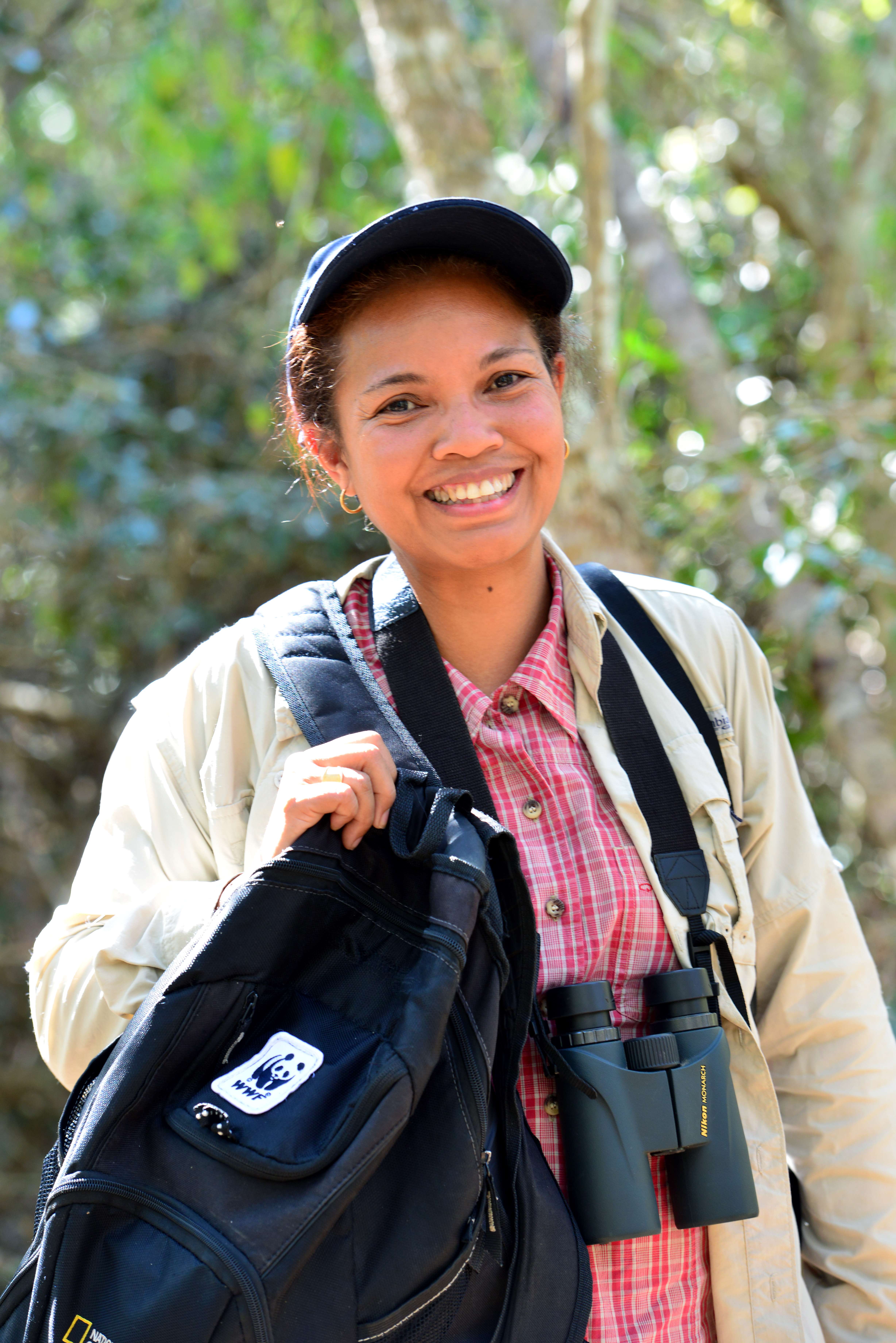 Domoina, WWF Madagascar Landscape Manager for the Tulear region, in Zombitse National Park. © Rachel Kramer/WWF-US