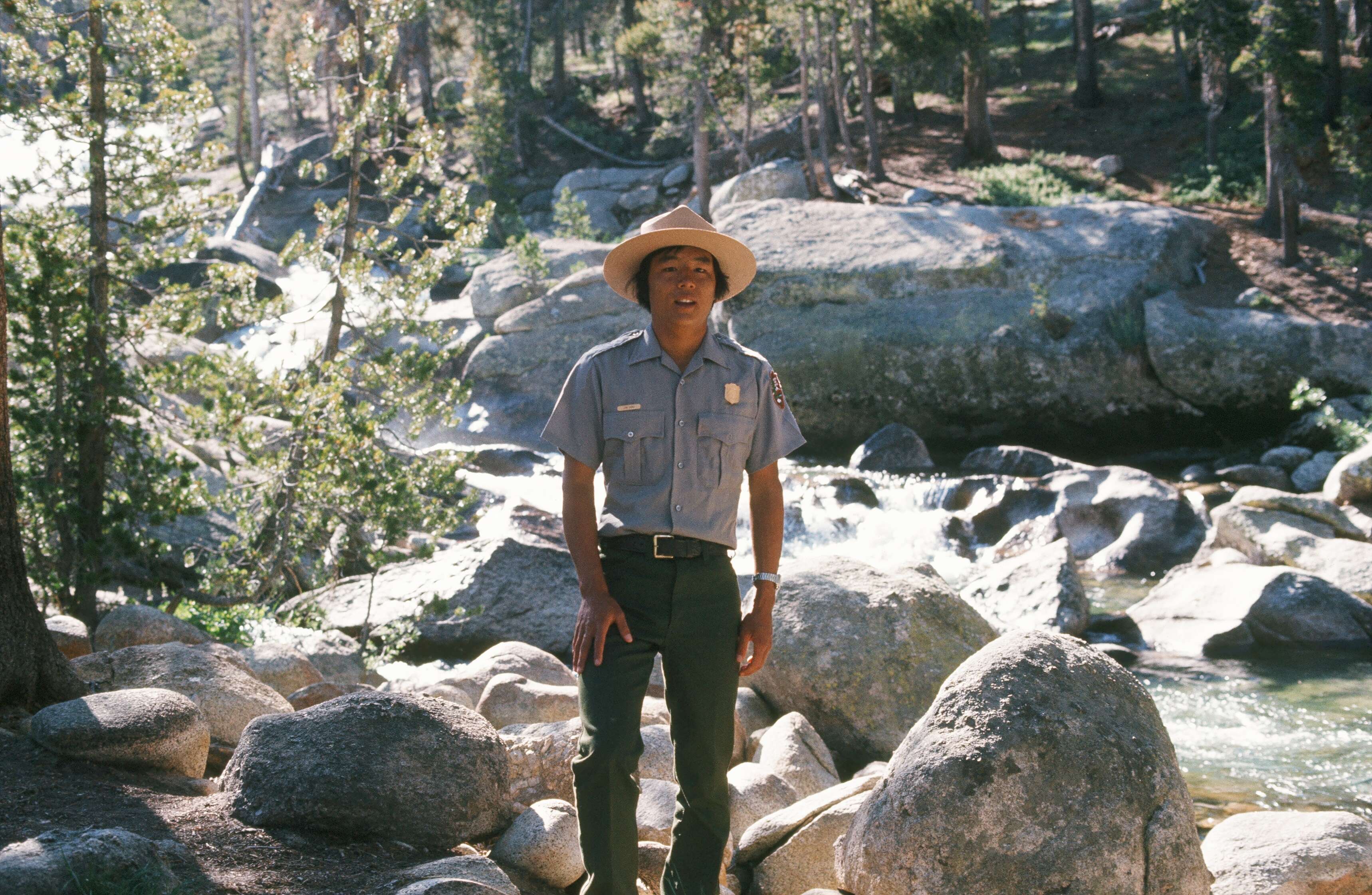 Jim Sano during his early days as a park ranger at Yosemite National Park in California. Photo coutesy of Jim Sano