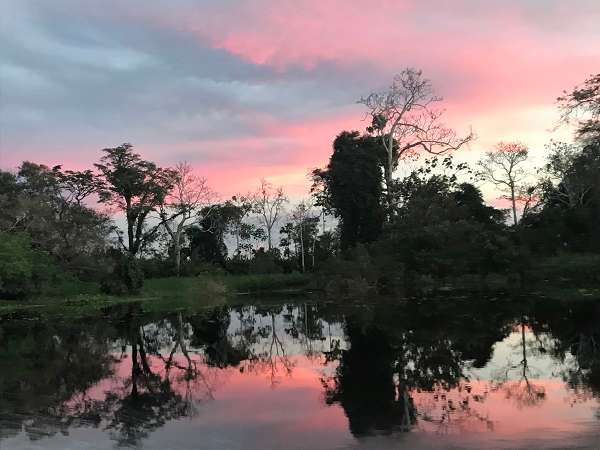 Sunset on an Amazon River Cruise