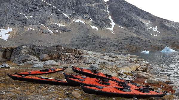 East Greenland kayaks