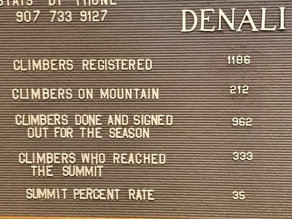 Denali peak sign 2017