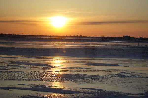 Sunset in Churchill, Manitoba