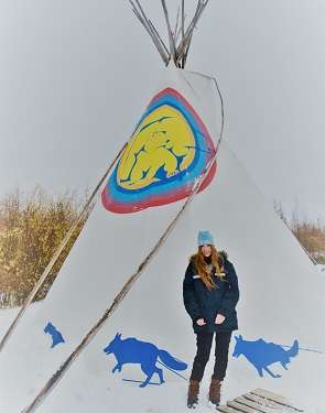 A teepee at Wapusk Adventures, a dogsledding company in Churchill, Manitoba. 