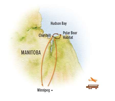 map of Churchill, Manitoba