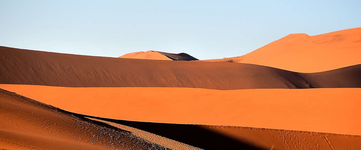 Namibia's orange sand dunes