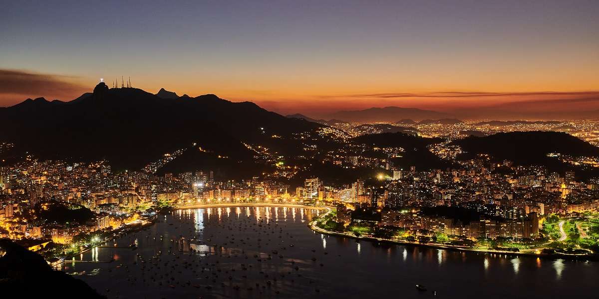 Vista from Sugarloaf at Sunset, Rio de Janeiro