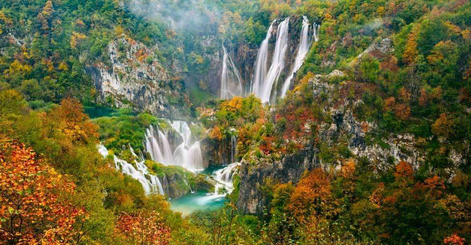 Waterfall in Croatia.