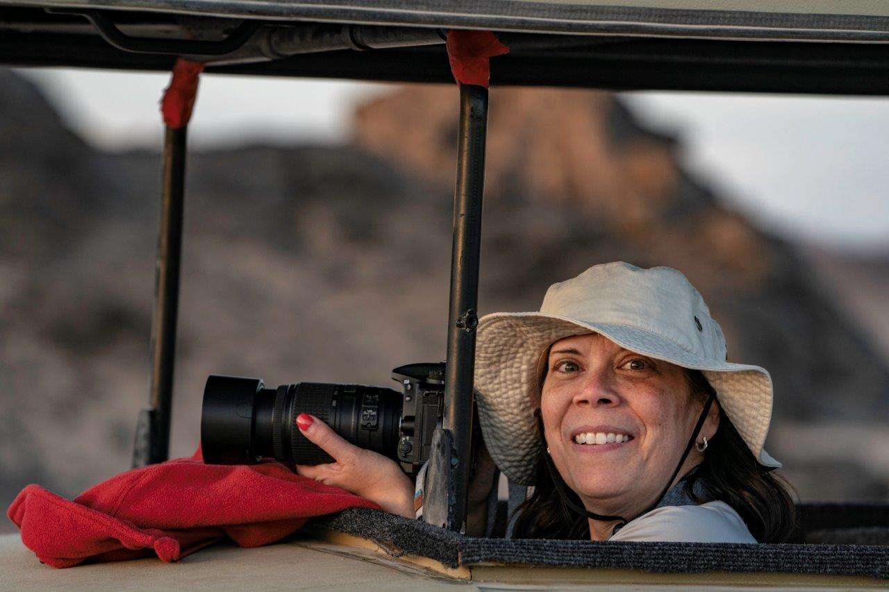 Photographer in Namibia 