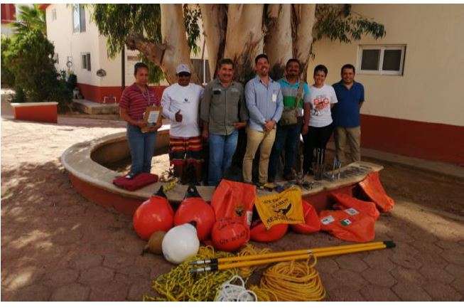 The RABEN team in Los Cabos after receiving their new equipment.