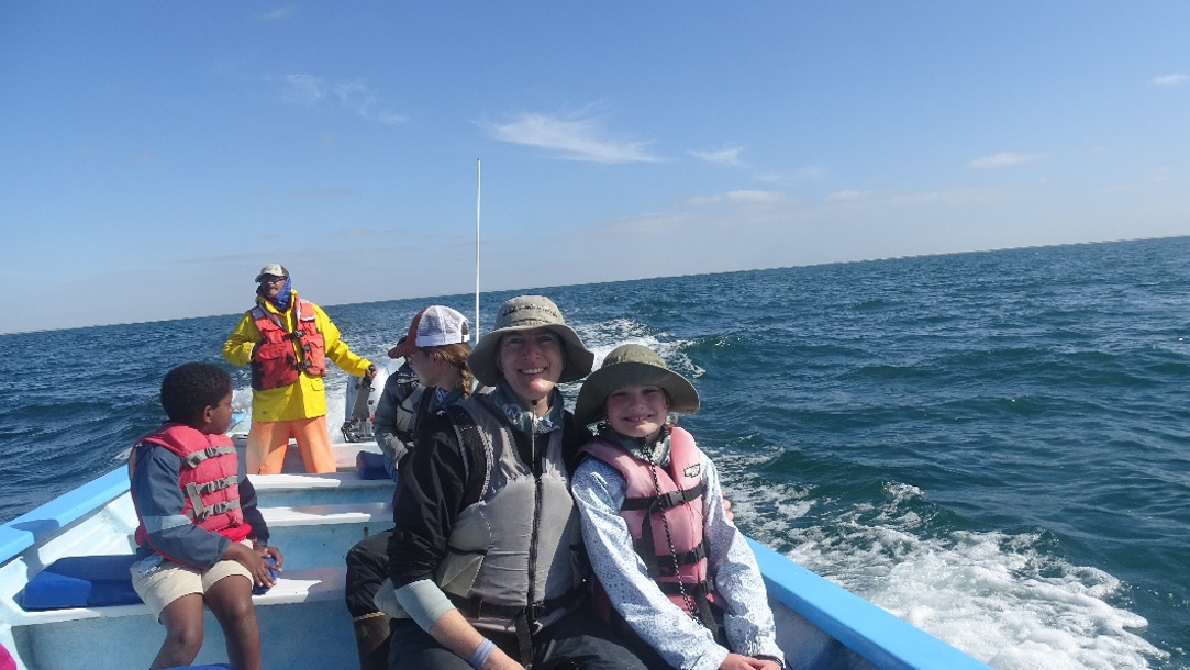 My 10-year-old daughter and I on the Great Gray Whales of Baja trip.