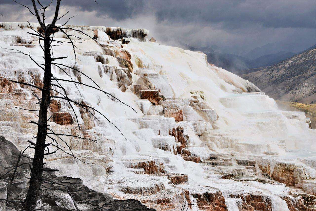 Mammoth Springs in Yellowstone.