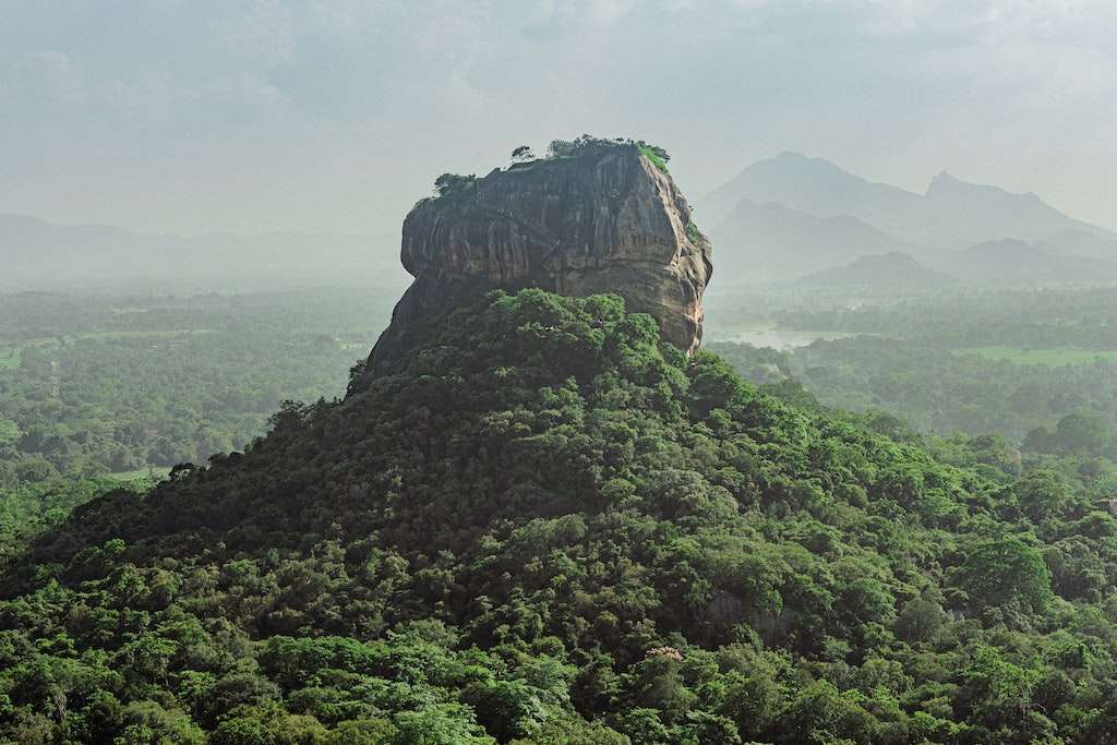 Sigiriya is an ancient rock fortress in Sri Lanka.