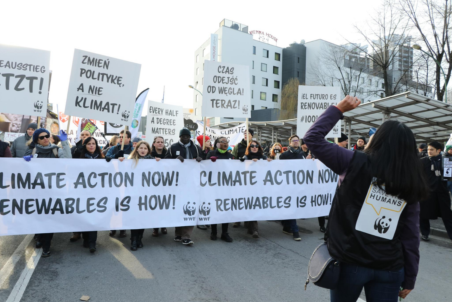People's Climate March in Poland, Katowice for the 24th Conference of the Parties to the United Nations Framework Convention on Climate Change (COP24) 2018.