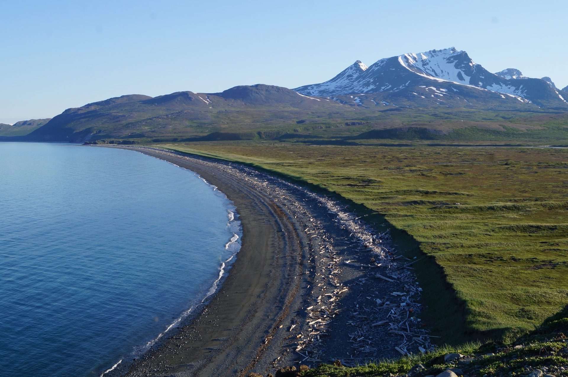Site of proposed Pebble Mine industrial port, Amakdedori Beach, Alaska 