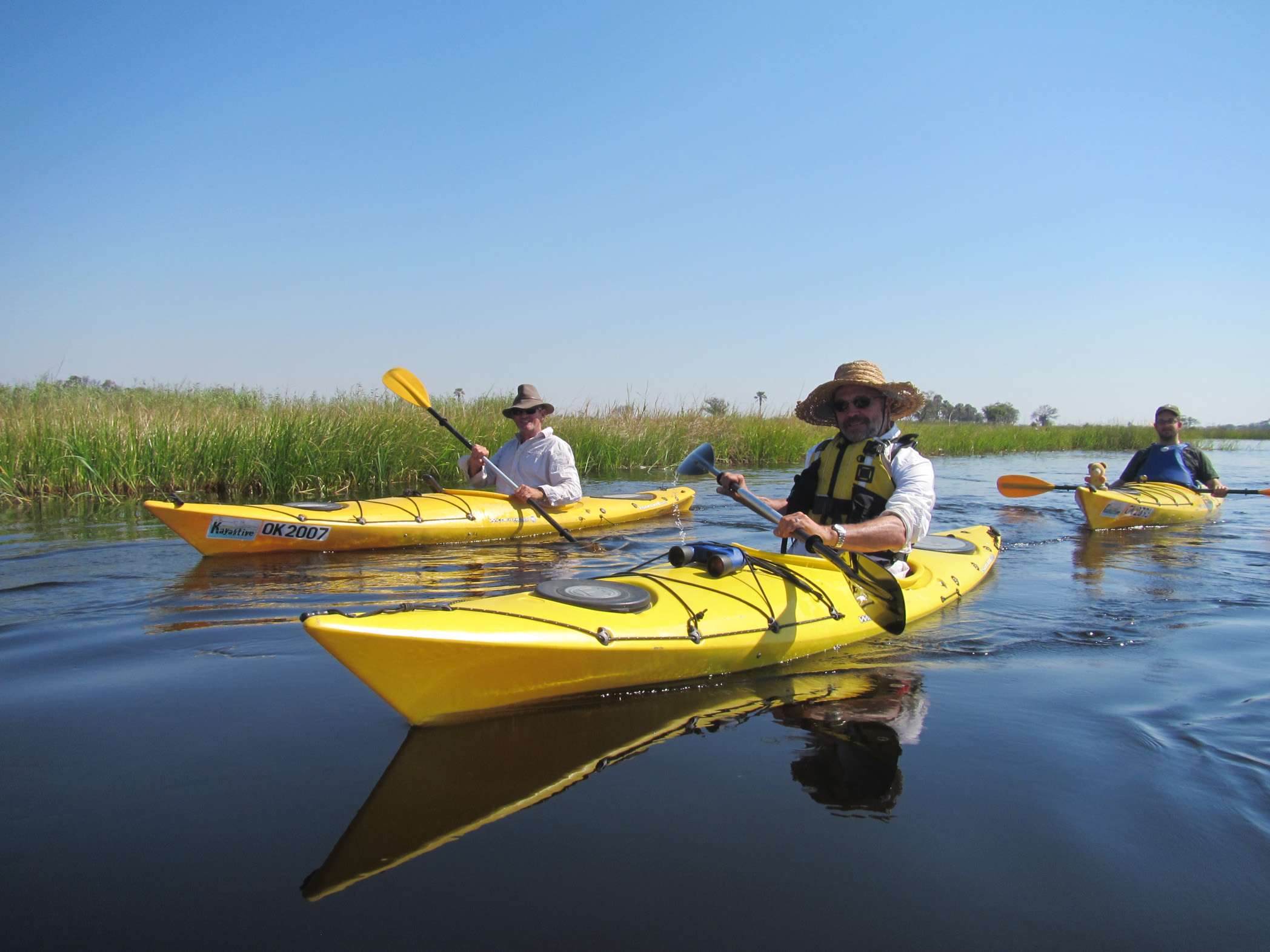 kayaking, Okavango Delta, Botswana, crocodiles, danger