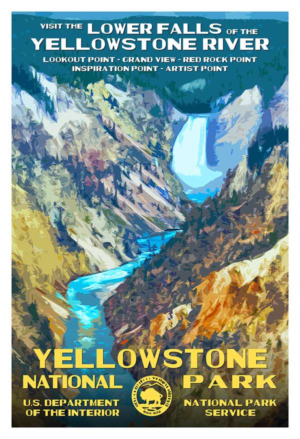 Yellowstone National Park poster