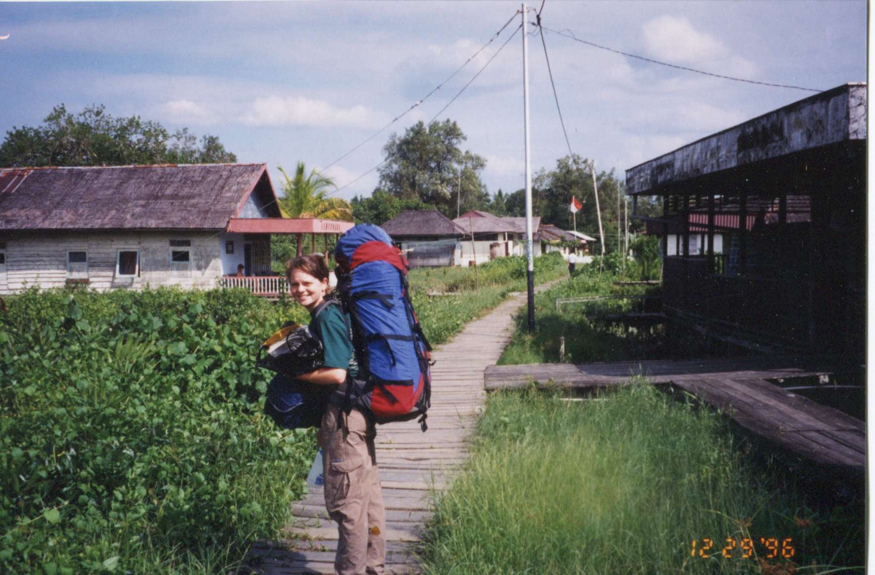 Cassie starting her adventure in Borneo in 1996.