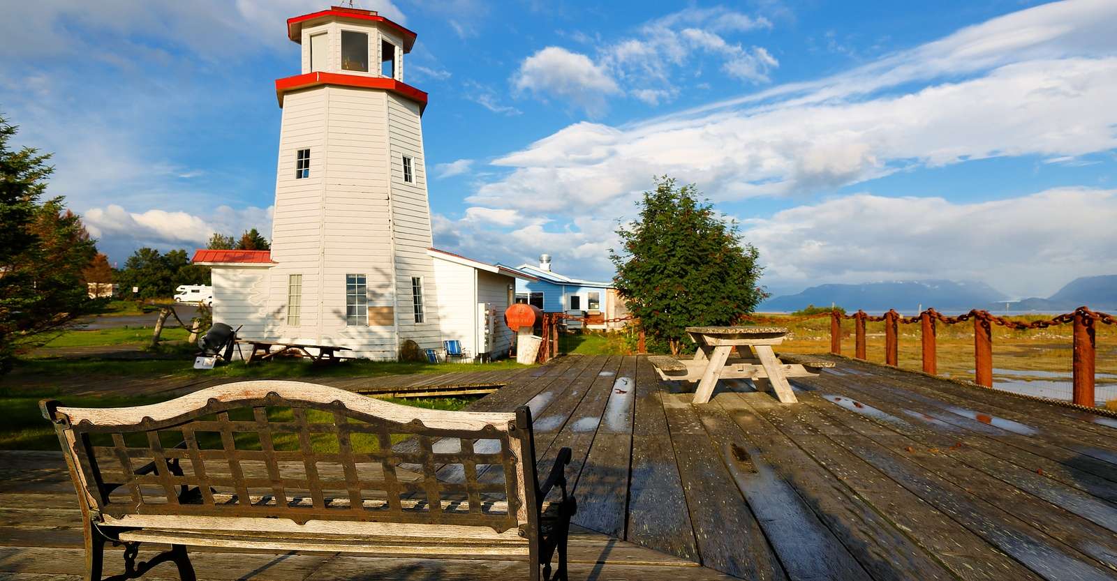 Homer Spit Lighthouse, Homer, Alaska.