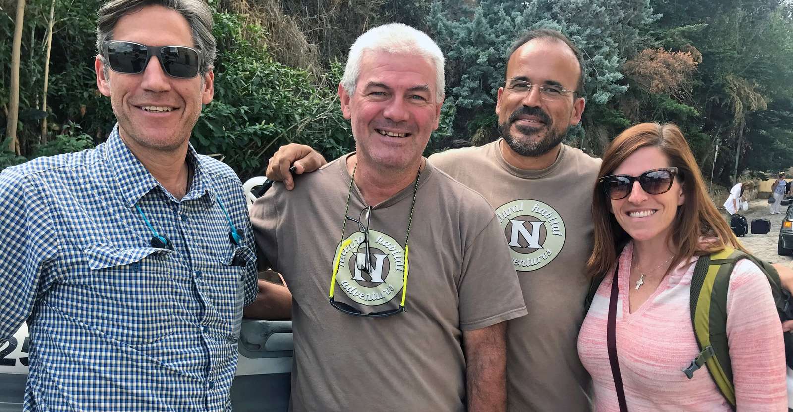 Nat Hab Founder & President Ben Bressler and Nat Hab guests, Douro Valley, Portugal.