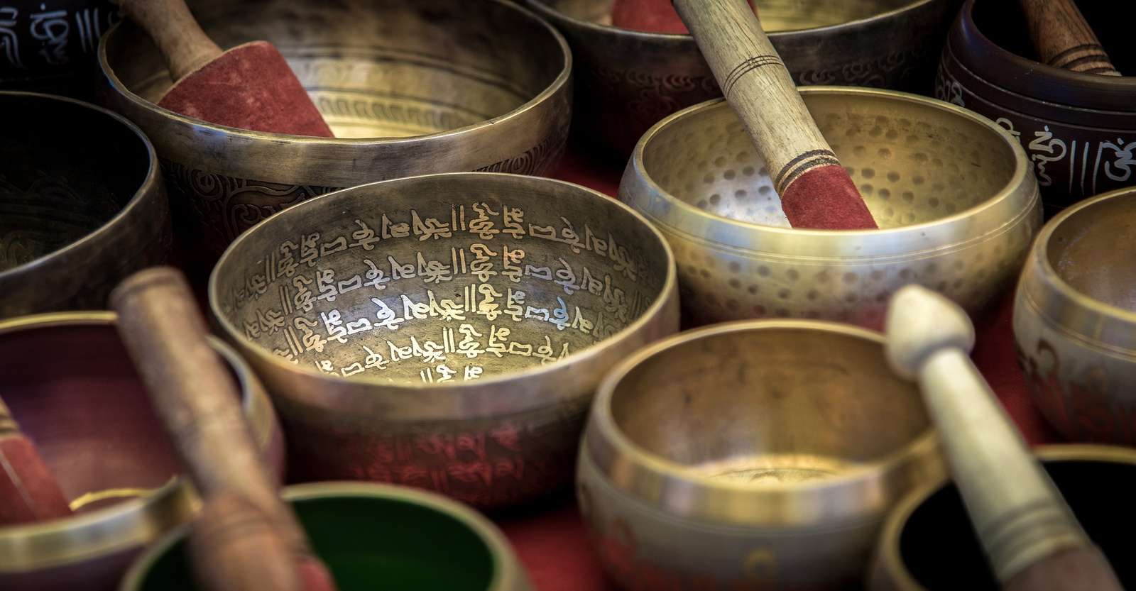 Prayer bowls, Alchi Monastery, Leh, India.