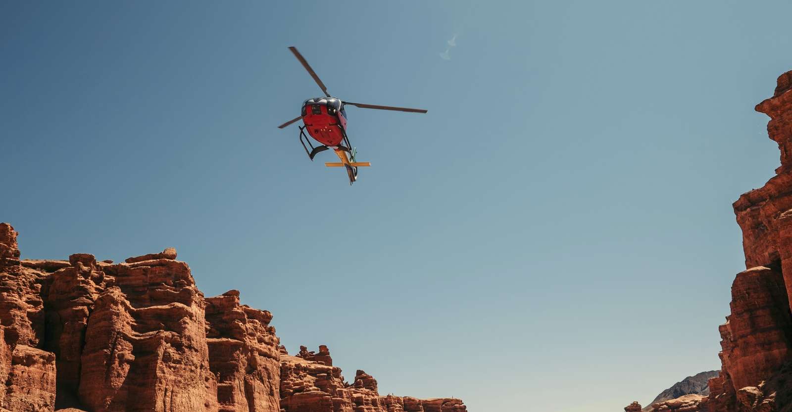 Helicopter, Grand Canyon National Park, Arizona. 