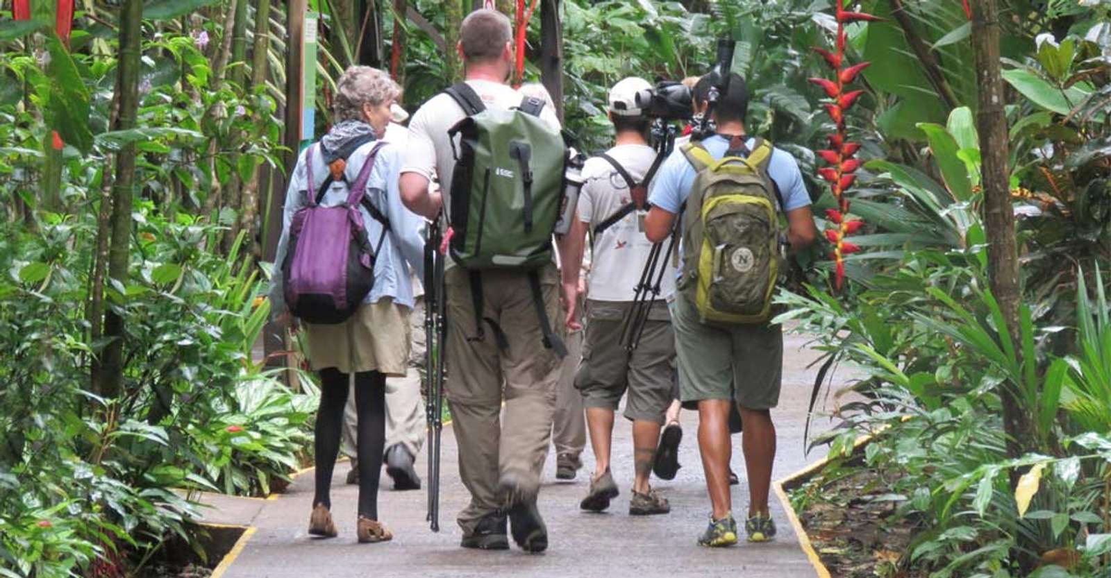 Nat Hab guests, Evergreen Lodge,Tortuguero National Park, Costa Rica.