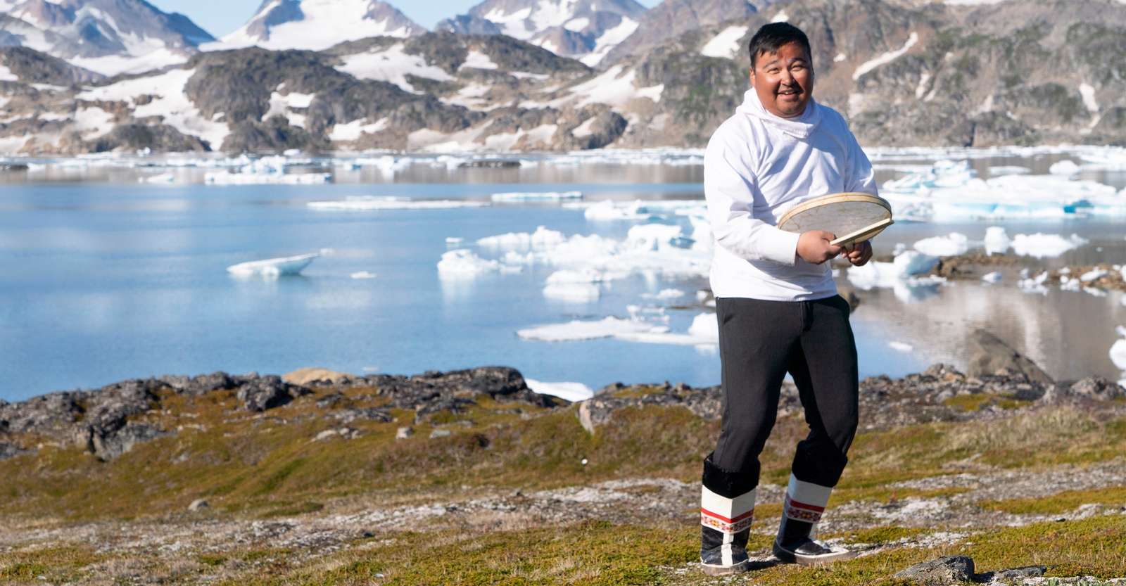 Greenlander man, Tasiilaq, Greenland.