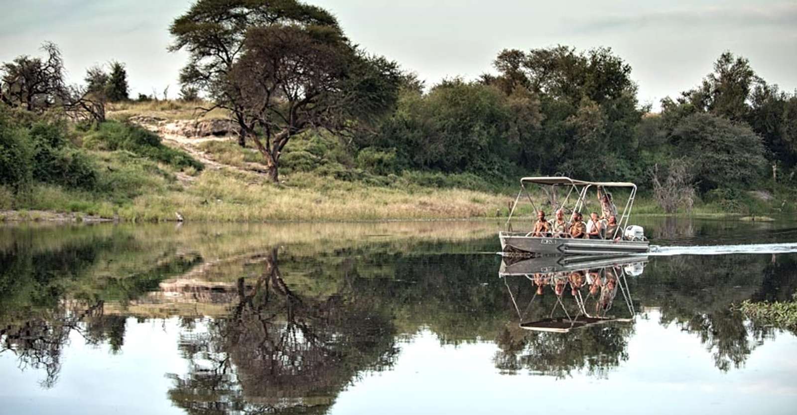 Nat Hab guests, Boteti River, Botswana.