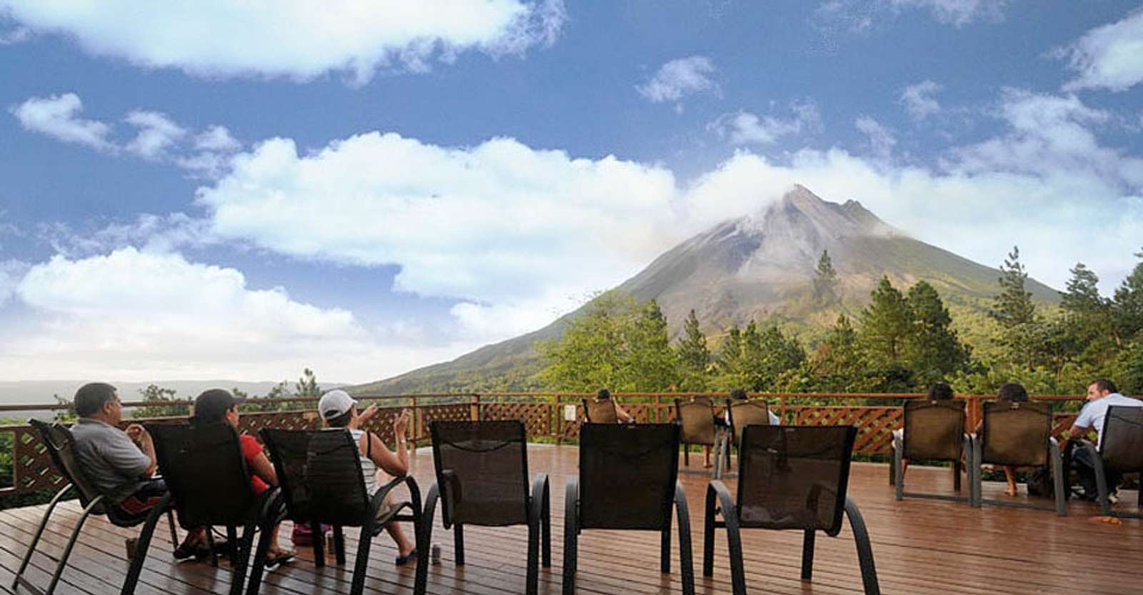Nat Hab guests, Arenal Observatory Lodge, Arenal Volcano National Park, Costa Rica.