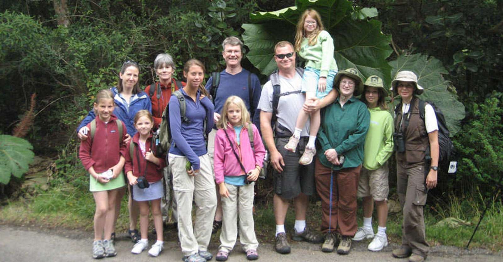 Nat Hab guests, Poas Volcano National Park, Costa Rica.